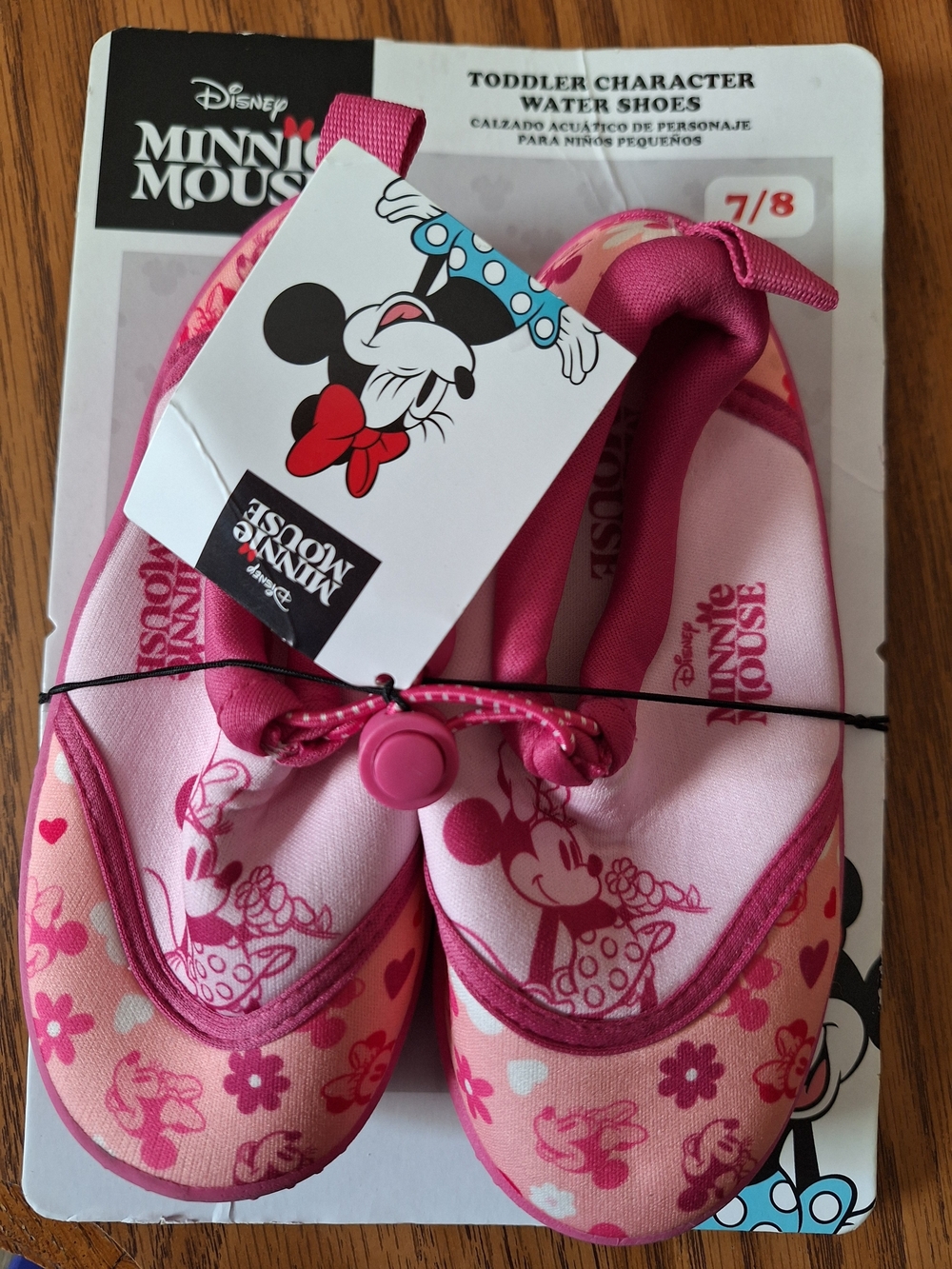 Disney Minnie Mouse Kids Water Shoes in Pink and Magenta